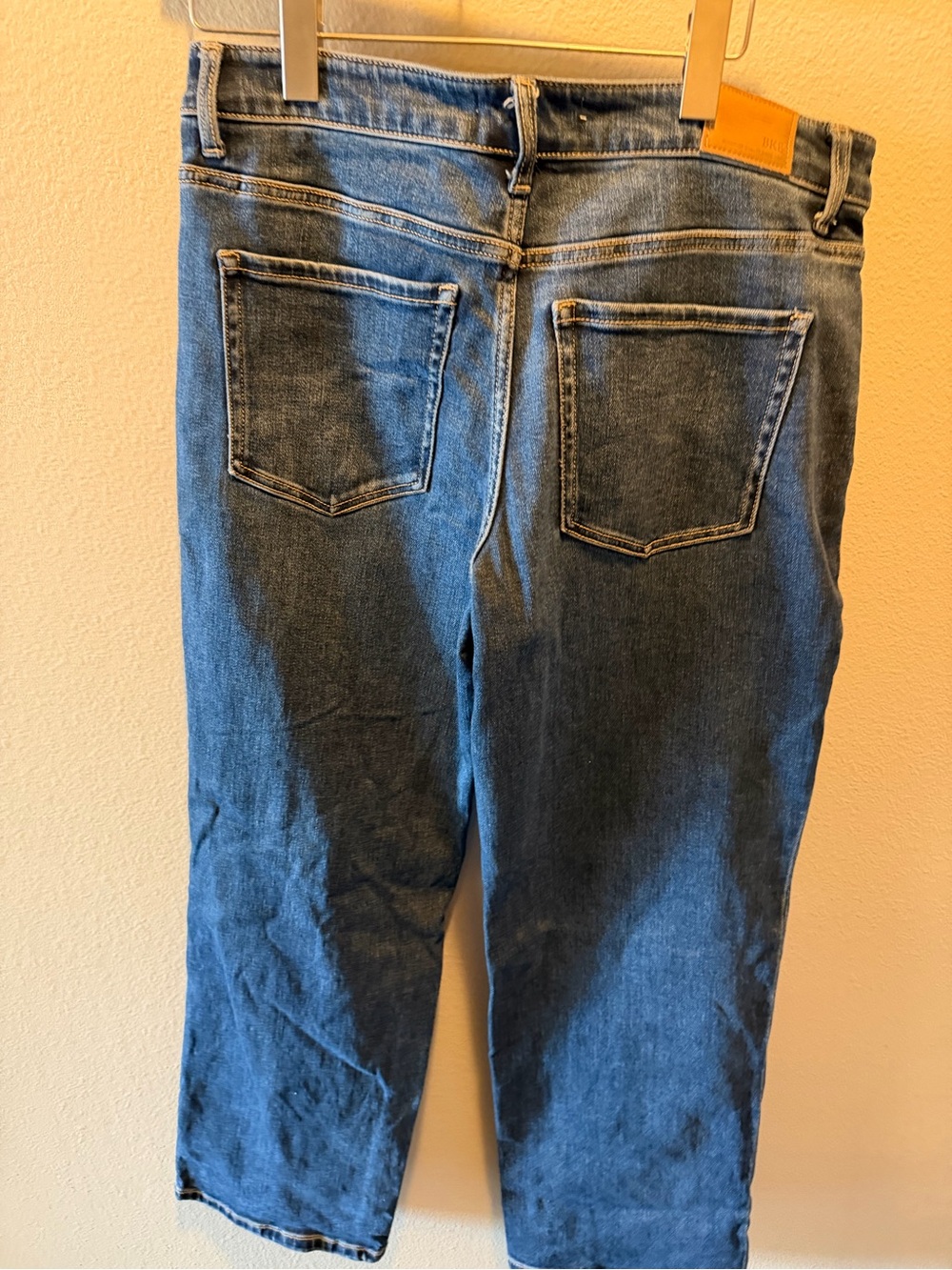 BKE Women's Blue Denim Jeans - wide leg